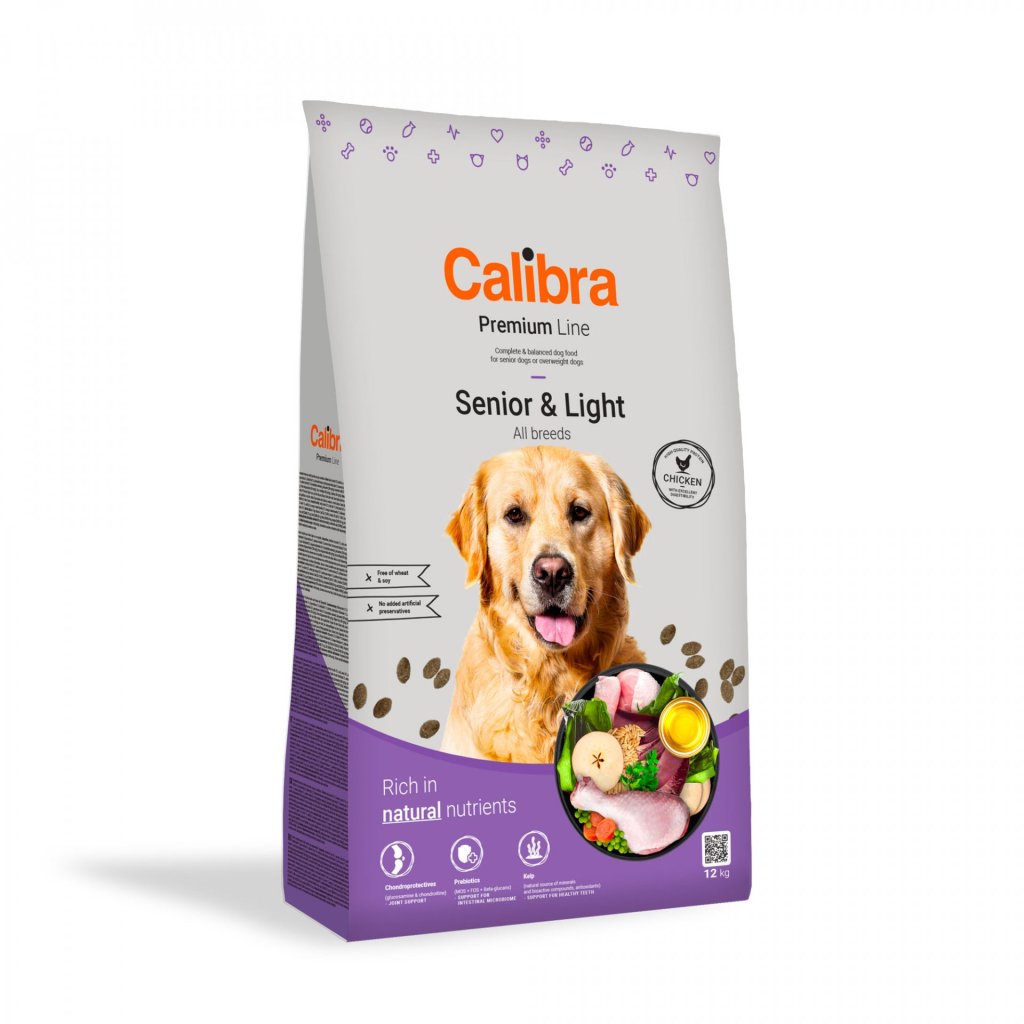 Calibra Dog Premium Senior & Light a chicken recipe for older dogs