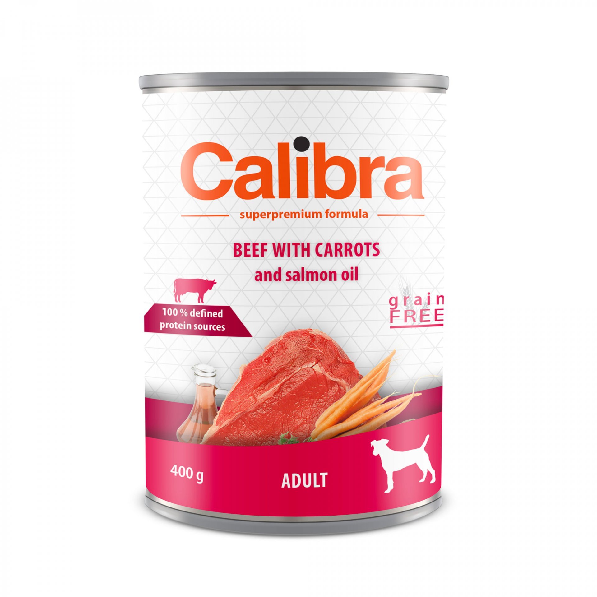 Calibra Dog Superpremium Adult Beef with Carrots and Salmon Oil Calibra