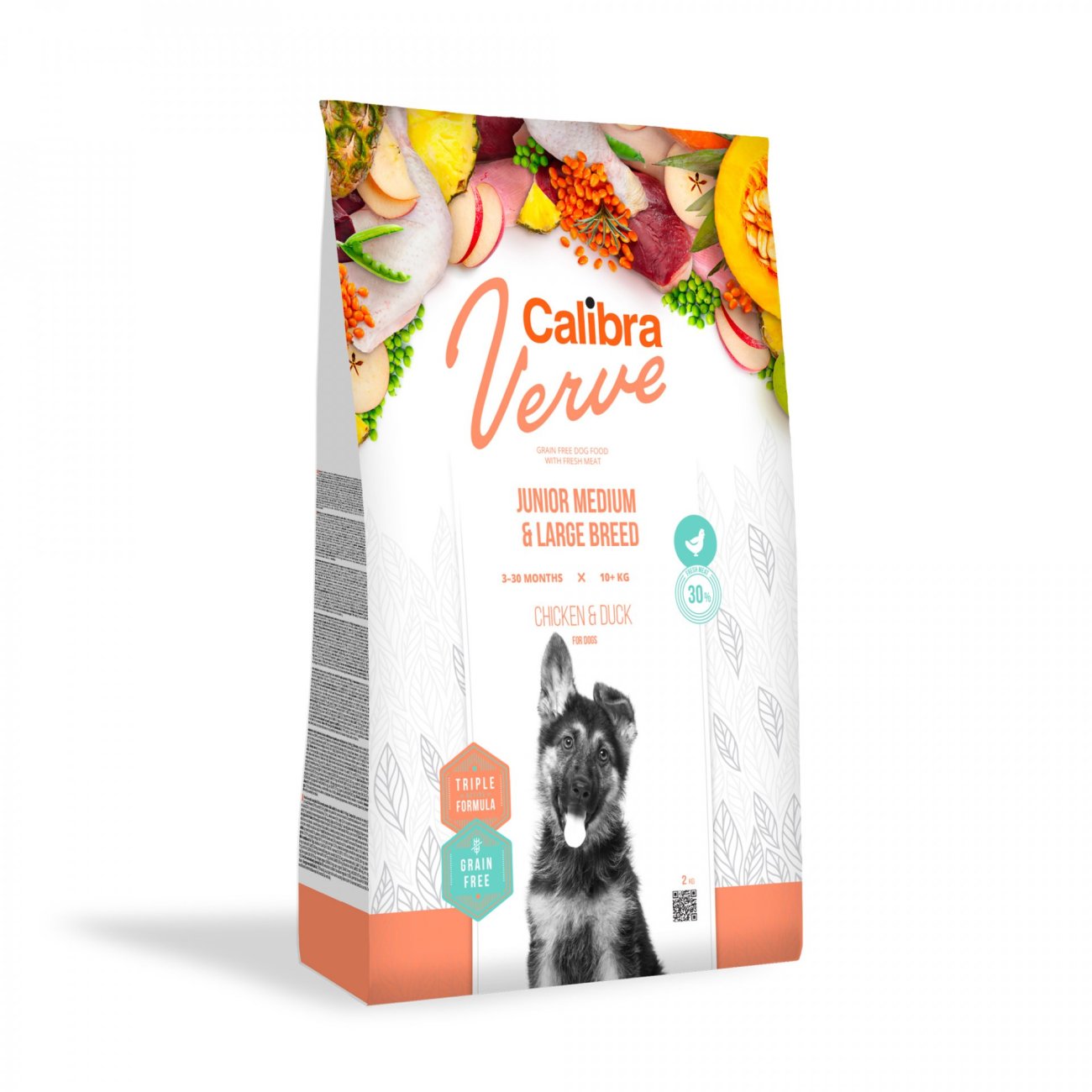 Calibra Dog Verve GF Junior M&L Chicken&Duck 2kg